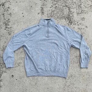 Nautica Men's Gray Zip-Up Sweater